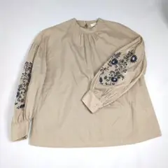 chocol raffine robe 刺繍入り長袖ブラウス