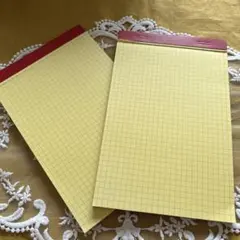 リーガルパッド 方眼 イエロー 2冊セット　itoyaのサムネイル