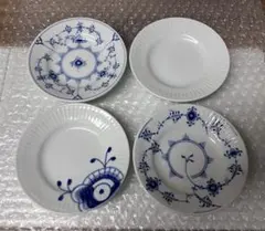 Royal Copenhagen ブルーフルーテッド系プレート複数サイズセット