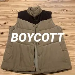 BOYCOTTボイコット ダウンベスト ベージュ 春秋冬 万能 ベージュ 古着のサムネイル