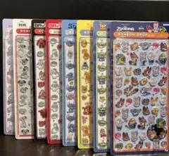 8点セット正規品　ボンボンドロップシールミニminiディズニー　コンプリート