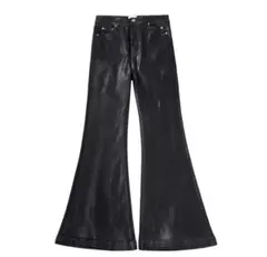 Adamas kronos COATING FLARE PANTS - メルカリ