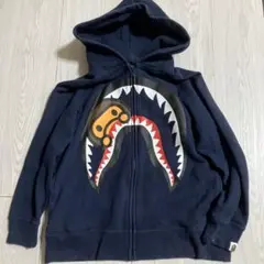 140cm BAPE 紺　パーカー