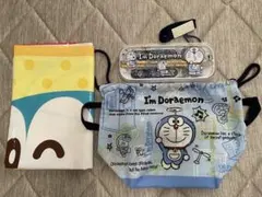 ドラえもん お弁当袋 スプーンフォーク竹箸の3点レジャーシート