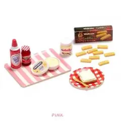 ミニチュア 1/6スケール ハート食器 コレクション 11点セット [レッド 