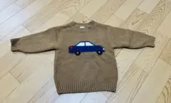 petit main 車刺繍 ニットセーター S