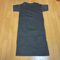 UNIQLO 半袖 Tシャツワンピース ダークグレー S