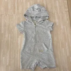 PIQUE フード付きロンパース　80-90cm