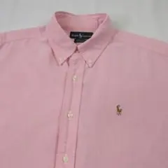 90s　Ralph Lauren　YARMOUTH　ボタンダウンシャツ　ピンク