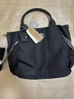 新品　タグ付きRay BEAMS toleur トーラ 2wayトートバッグ　黒のサムネイル