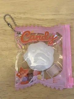 スクイーズ肉球とチョコレート入りキーホルダー