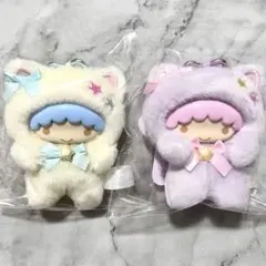 リトルツインスターズ キキララ 50周年 きぐるみマスコットキーホルダー