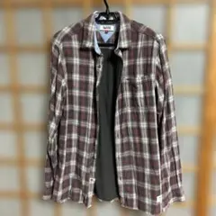 HILFIGER DENIM 長袖シャツ Mサイズ パープル系チェックのサムネイル