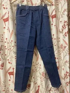 デニムパンツ　ウエストゴム　 ストレッチ　L ジーンズ　レギパン