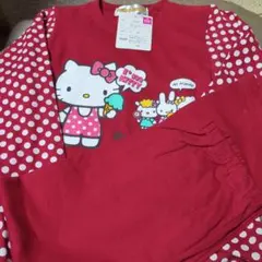 あ*ん様 キティちゃん長袖パジャマ120レッド