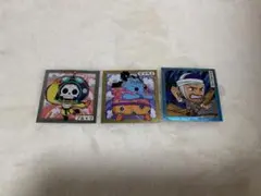 ONE PIECE ブルック　ジンベエ　アイスバーグ　シール3枚セット