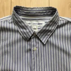 COMME des GARCONS SHIRT 別注2トーンストライプシャツ Lのサムネイル