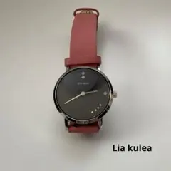 ⭐︎美品⭐︎即日発送！Lia kulea ピンクレザーストラップ腕時計のサムネイル