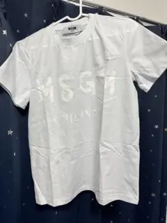 MSGM ホワイト ロゴプリント Tシャツのサムネイル