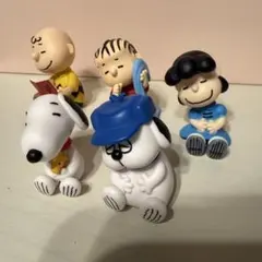 ➀詳細不明 ピーナッツ PEANUTS チャーリーブラウン フィギュア 陶器