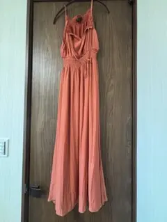 Forever 21 オレンジ キャミワンピース ロング