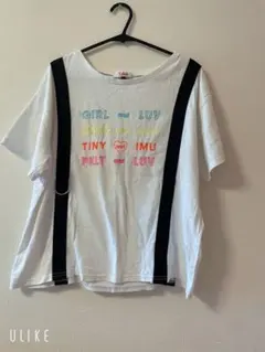 PINK-latte 刺繍ロゴ Tシャツ 165cm