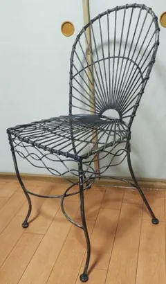 【最終値下げ】ガーデンチェア　アイアン　金属　椅子　⑤ 最終値下げ】ガーデンチェア アイアン 金属 椅子 ⑤ アイアン ガーデン