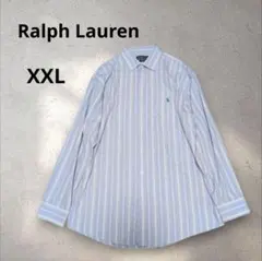 Ralph Lauren BLAKE ストライプ シャツ XXL ロゴ刺繍