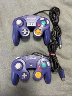 ニンテンドー　ゲームキューブ　コントローラー　バイオレット