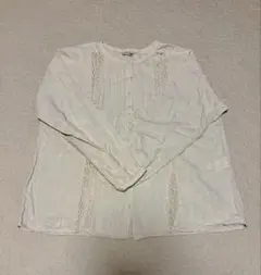 Samansa Mos2 キナリ　長袖シャツ　ブラウス　ベージュ　sm2