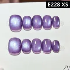 現品ネイルチップ　ベリーショート　ワンカラーマグネットフラッシュシンプルちゅるん