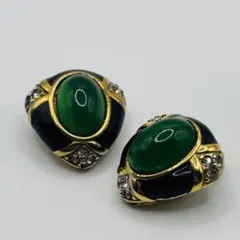 NINA RICCI ニナリッチ イヤリング カラーストーン ヴィンテージ