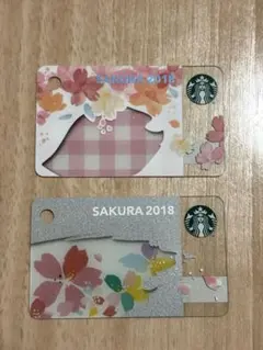 スターバックス　　カード　　ミニサイズ 2018 桜