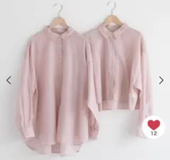 LOWRYSFARM シアーシャツ ショート ピンク