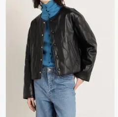 大幅値下げMACPHEE(マカフィ) フェイクレザー キルティングジャケット