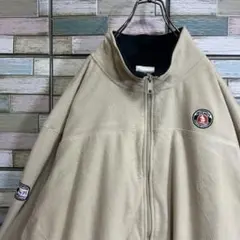 ディズニー　フリースジャケット　ミッキー　ワンポイント刺繍ロゴ