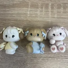mikko characters ガチャガチャマスコットフィギュア☆3体