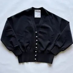 BEARDSLEY パールボタンカーディガン ブラック 未使用タグ付き
