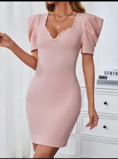 キャバワンピース　パールワンピース