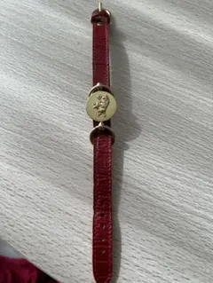 IL BISONTE 赤レザーブレスレット