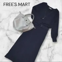 FREE'S MART ウォーム ストレッチリブブラウジング ニット ワンピース
