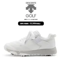 新品 デサントゴルフゴルフシューズ BMZ DQ1TJA01 WH00/23.5