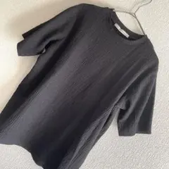 Lugroncure ルノンキュール　ブラック 半袖Tシャツ　プルオーバー　F黒