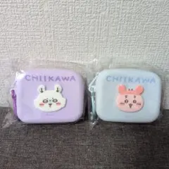 ちいかわ　ミニシリコンポーチ　２点セット　モモンガ　古本屋　カニちゃん