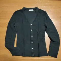tennen ダークグリーン 長袖カーディガン