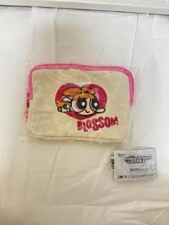パワーパフガールズ チャーム付き刺繍ポーチ
