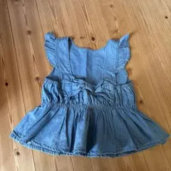 デニムタンクトップ 130サイズ フリル付き