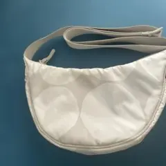 ユニクロ×マリメッコ ラウンドミニショルダーバッグ LIGHT GRAY