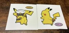 ポケモンパンシール　キャプテンピカチュウ　ピカチュウ