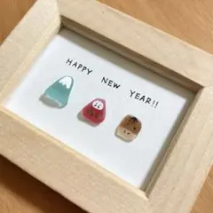 シーグラスアート　お正月　新年　馬